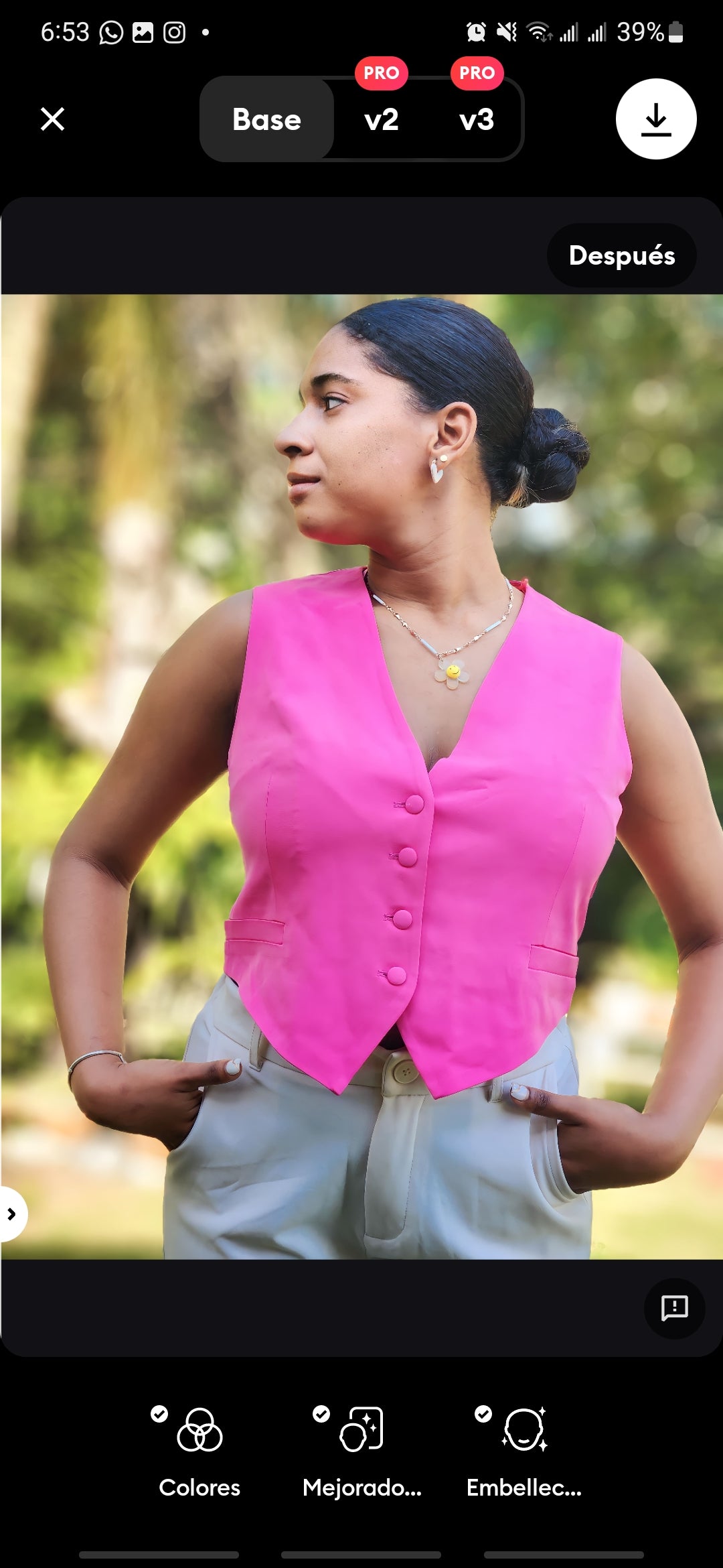 Pink blazer